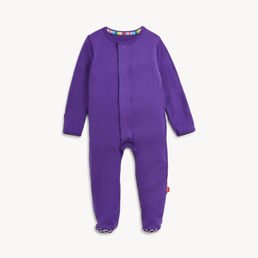 Magnetic Me Purple Solid Modal Footie