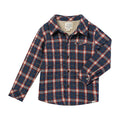 Me & Henry Adventurer Sherpa Lined Shacket | Blue/Rust Plaid
