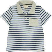 Me & Henry Anchor | Navy/White Polo