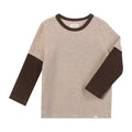 Me & Henry Cameron Mock Sleeve Tee | Beige Waffle