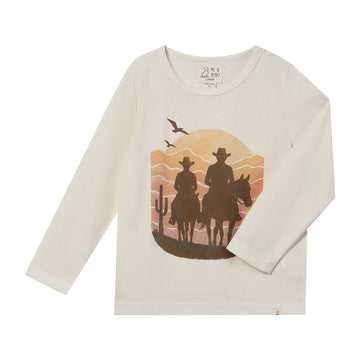 Me & Henry Cherokee Printed Tee | Cowboy Sunset Print