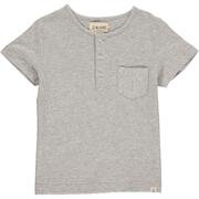 Me & Henry Dodger Henley | Grey Ribbed