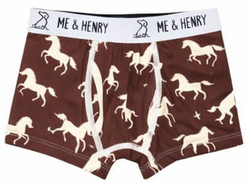 Me & Henry Undies Underpants | Brown Pony