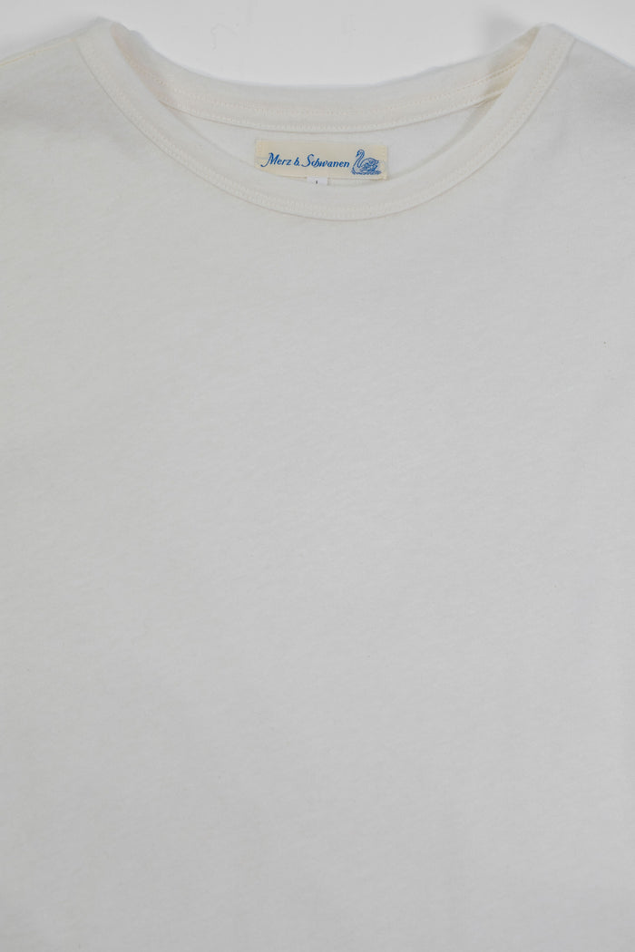Merz b. Schwanen CASHTEE01 Premium Cotton-Cashmere T-Shirt - Nature