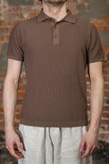 Merz b. Schwanen KPLP02 Knitted Polo - Grain