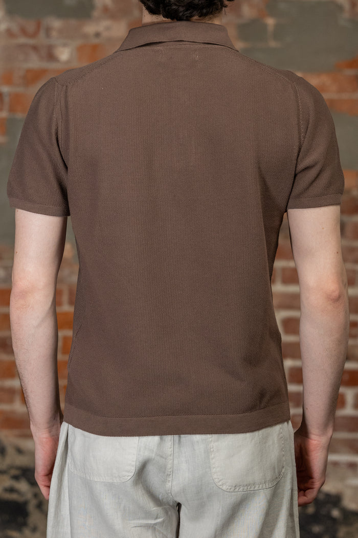 Merz b. Schwanen KPLP02 Knitted Polo - Grain