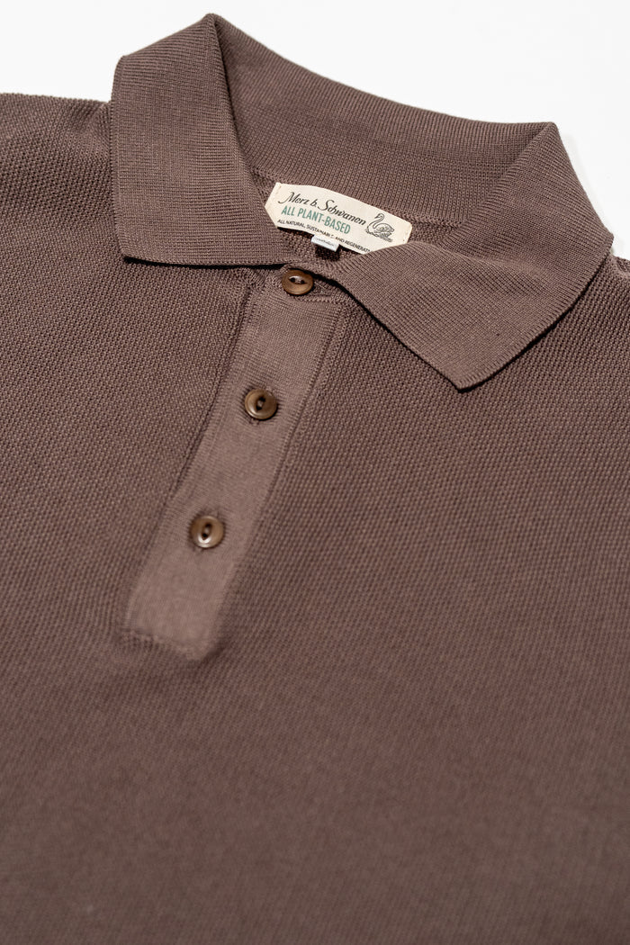 Merz b. Schwanen KPLP02 Knitted Polo - Grain