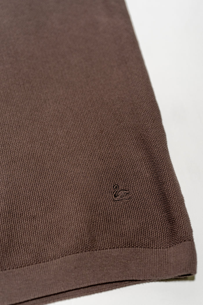 Merz b. Schwanen KPLP02 Knitted Polo - Grain