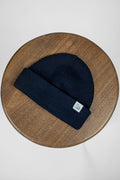 Merz b Schwanen MWBN05 Merino Wool Ribbed Watch Cap - Dark Navy