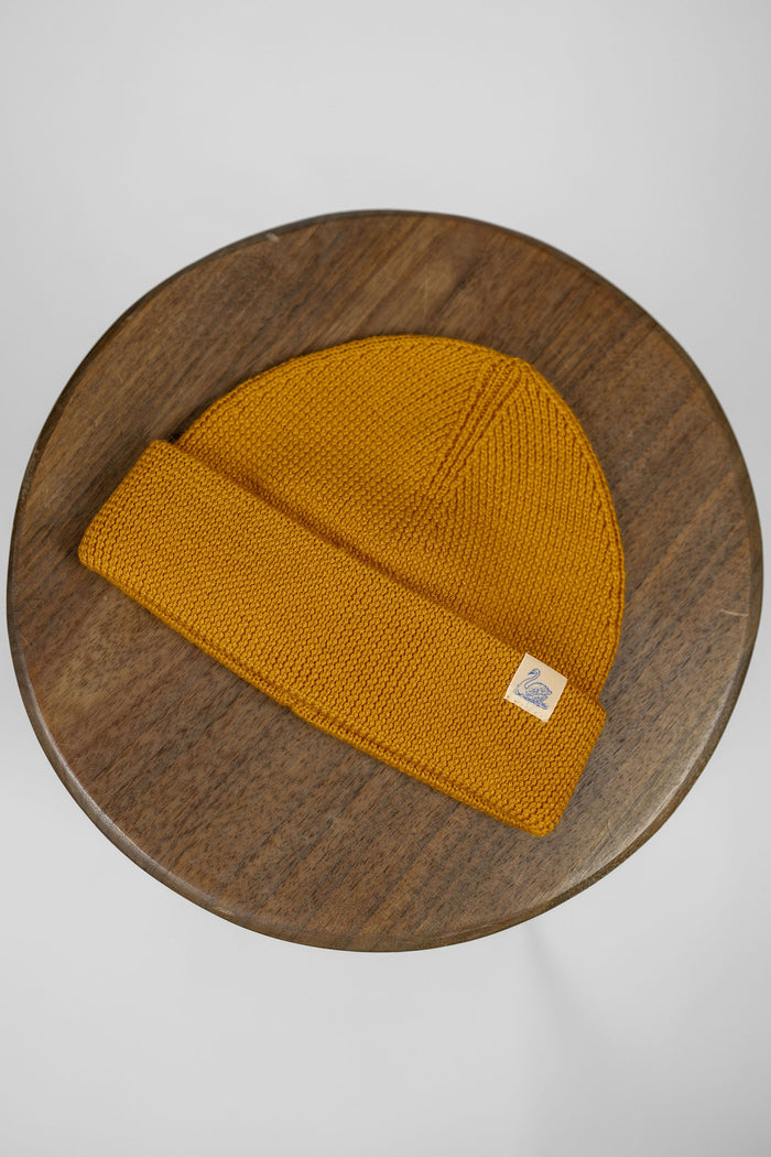 Merz b Schwanen MWBN05 Merino Wool Ribbed Watch Cap - Honey