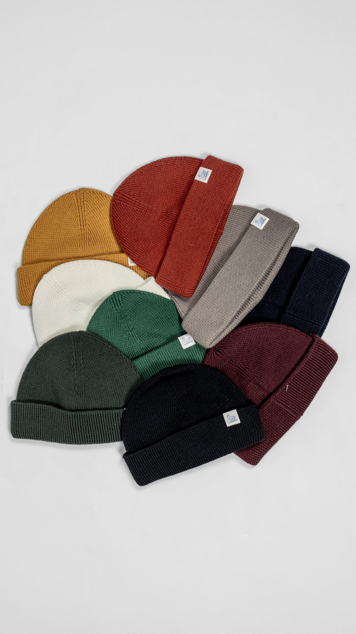 Merz b Schwanen MWBN05 Merino Wool Ribbed Watch Cap - Moss