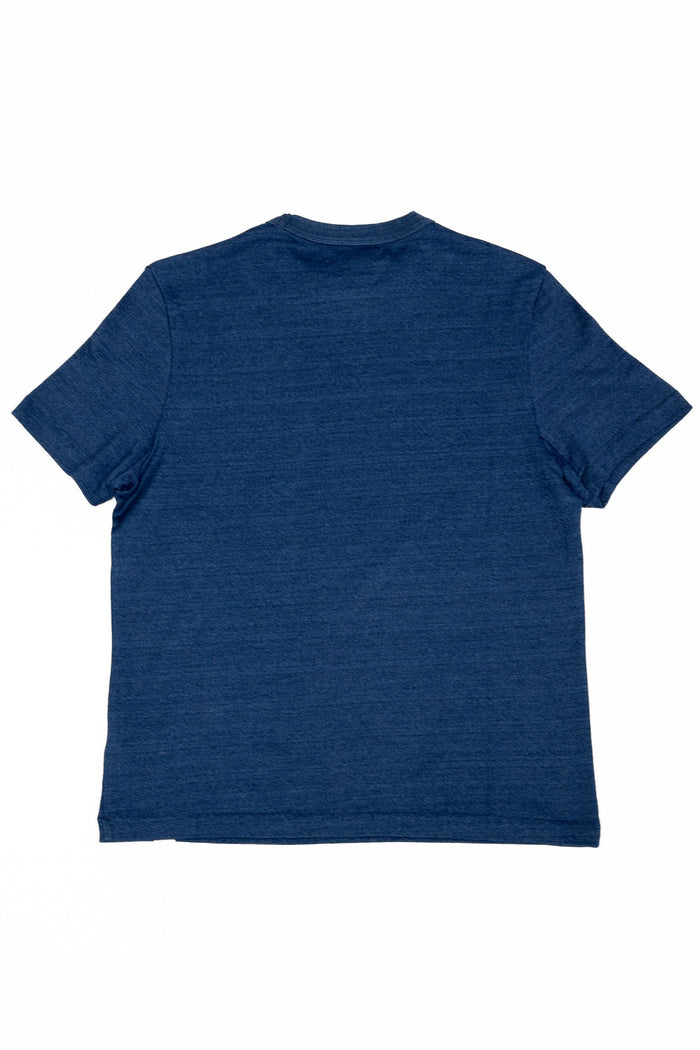 Merz b. Schwanen TEE03 Authentic Jersey Cotton T-Shirt - Indigo
