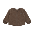 Minymo Jacket Long Sleeve Fleece | Chocolate Chip