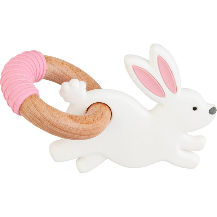Mud Pie Pink Bunny Teether