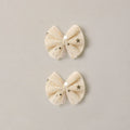 Noralee Flutter Tulle Clips || Champagne