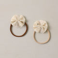 Noralee Flutter Tulle Headband || Champagne