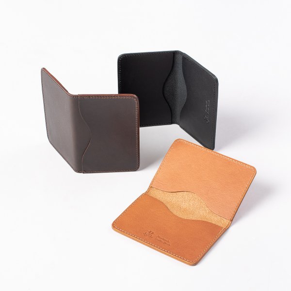 Obbi Good Label Kingsman Metro Flap Style Cardholder  - Black - Three available wallet colors displayed on white background