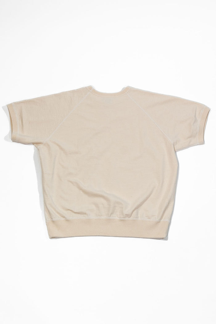 Omoto Denim 12.5oz Memphis Cotton T-Shirt - Natural. laid on front