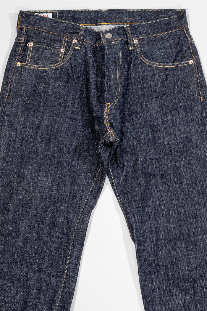 Oni Denim 270-LS - 13.5oz Regular Straight "Long Slub". laid on back