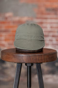 Papa Nui Papa A-3 longbill cap in olive, front view
