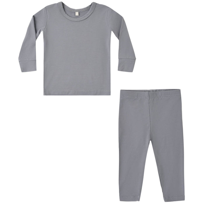 Quincy Mae Bamboo Pajama Set || Slate