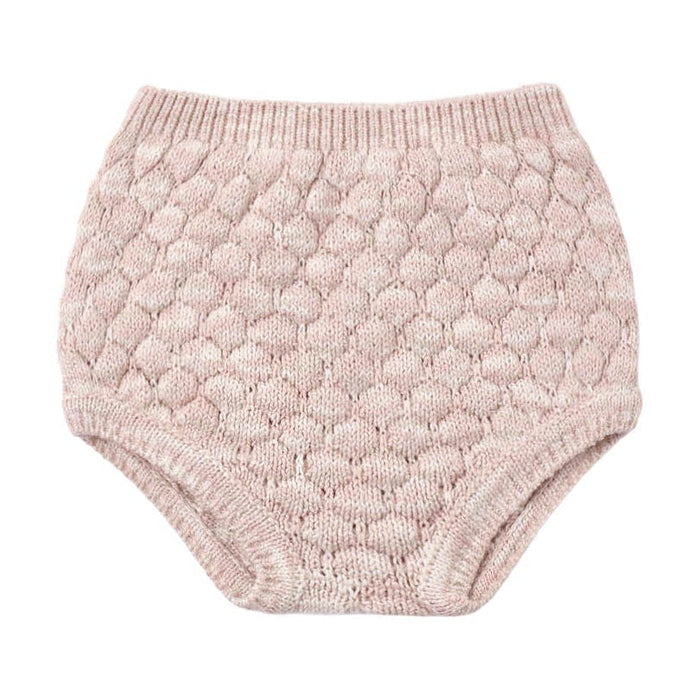 Quincy Mae Knit Bloomer || Dusty Rose Speckle