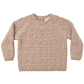 Quincy Mae Knit Sweater || Heathered Almond