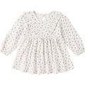 Quincy Mae Long Sleeve Ruffle V Dress || Blue Ditsy
