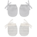 Quincy Mae No Scratch Mittens, Set of 2 || Cloud Stripe, Cloud