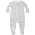 Quincy Mae Zip Long Sleeve Sleeper Footie || Cloud Stripe