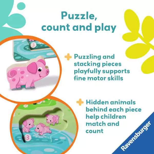 Ravensburger Wooden Puzzle On the Farm