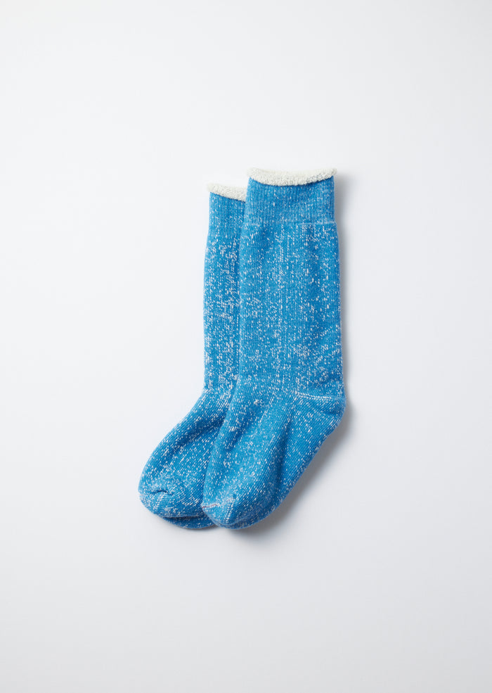 Rototo R1001 Double Faced Crew Socks - Blue