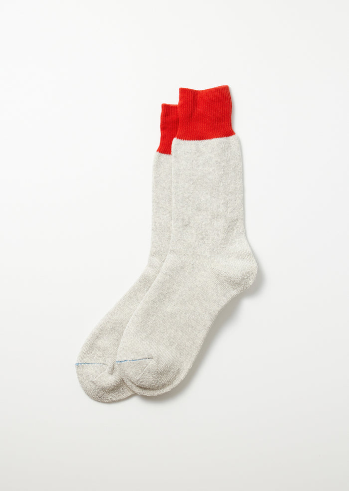 Rototo R1515 Double Face Crew - Red/Light Grey