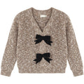 Rylee + Cru Bow Cardigan || Heathered Stone