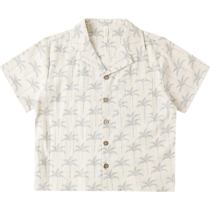 Rylee + Cru Lapel Collar Shirt || Palm Trees