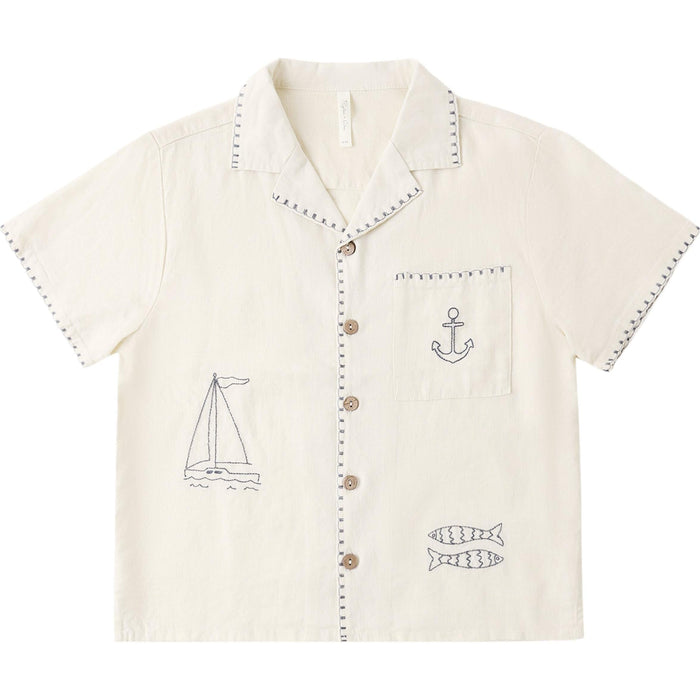 Rylee + Cru Lapel Collar Shirt Sailor