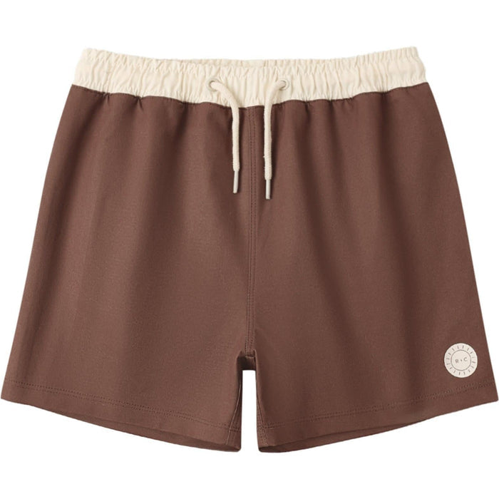 Rylee + Cru Paneled Boardshort Chocolate