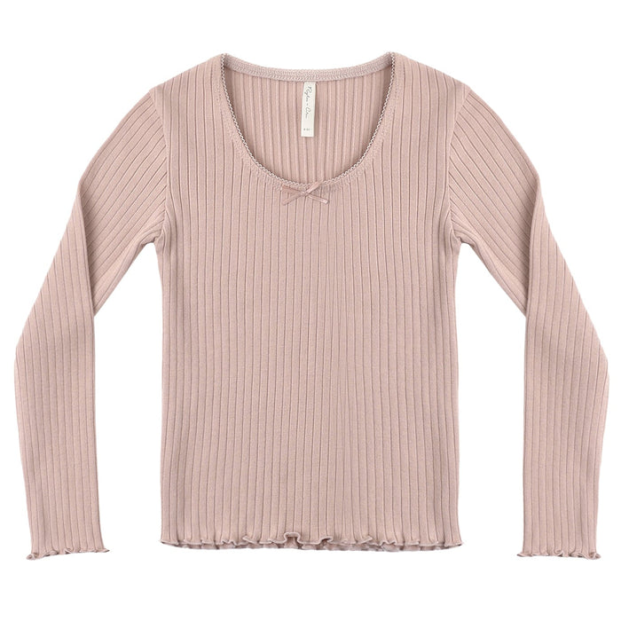 Rylee + Cru Ribbed Long Sleeve || Rosewood