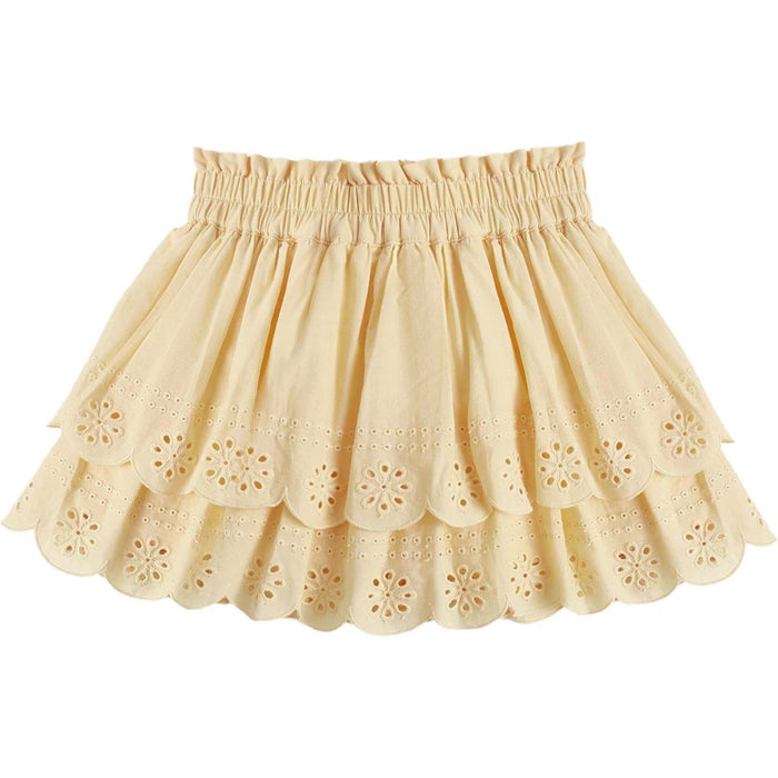 Rylee + Cru Rose Mini Skirt || Lemon