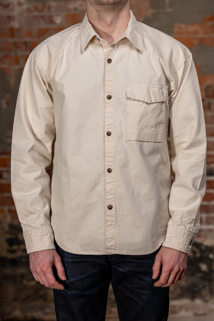Seuvas 8oz Canvas Raglan Shirt - Natural
