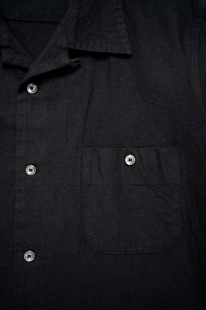 Seuvas Open Necked Short Sleeve - Black