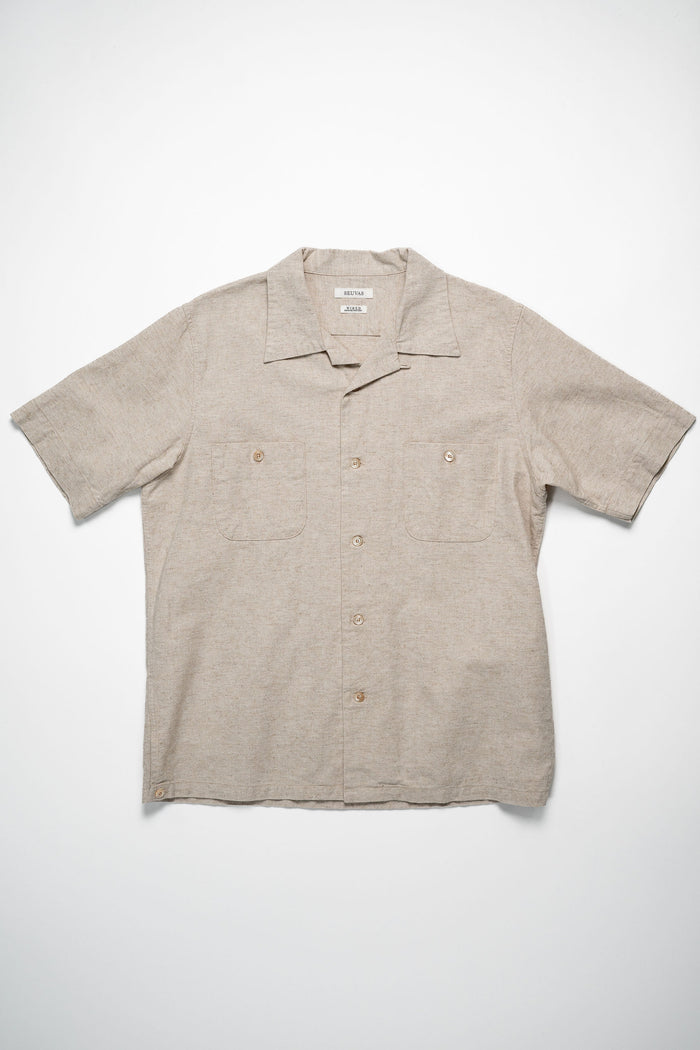 Seuvas Open Necked Short Sleeve - Natural