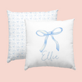 Sugar + Maple Custom Pillow | Centered Ballerina Bow