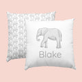 Sugar + Maple Custom Pillow | Centered Elephant