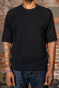 The Flat Head FN-THW-002 Thermal Raglan T-Shirt - Black