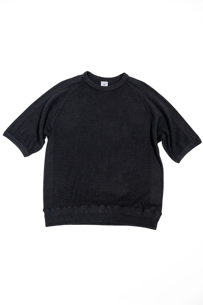 The Flat Head FN-THW-002 Thermal Raglan T-Shirt - Black