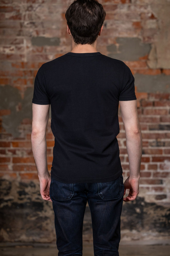 UES Ramayana Crew Neck Pocket T-Shirt - Black
