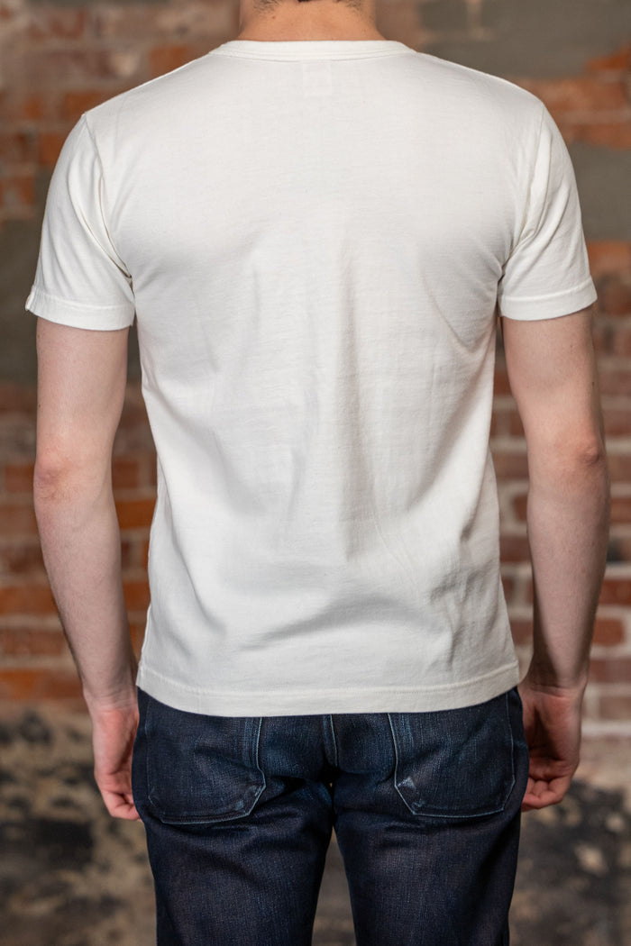 UES Ramayana Crew Neck Pocket T-Shirt - White